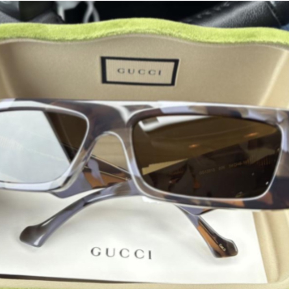 Authentic 😎😎 Gucci 54mm Rectangle Fashion Sunglasses